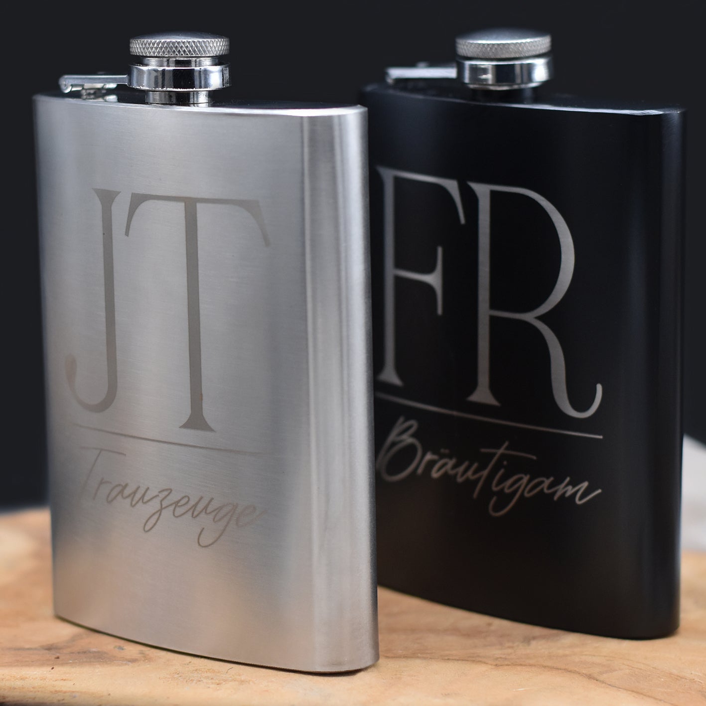 Flachmann mit Gravur