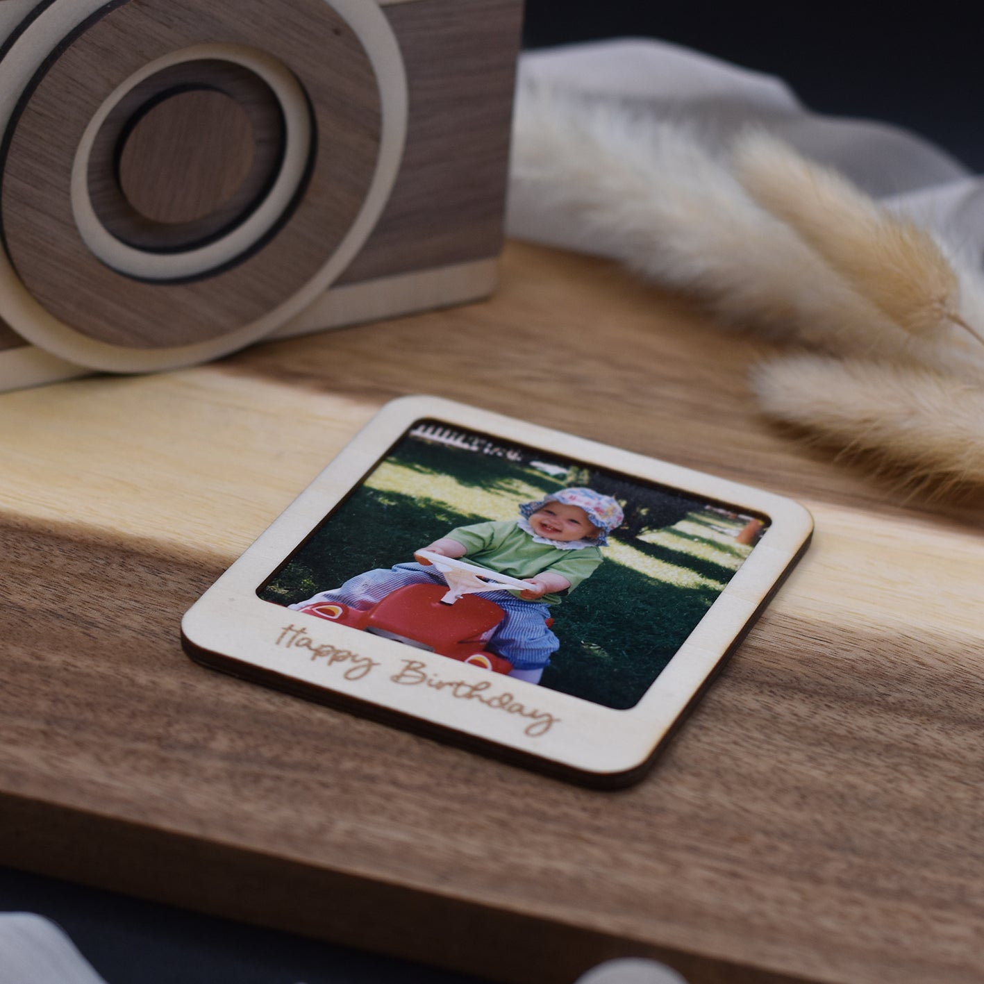 Personalisierbare Holzkamera