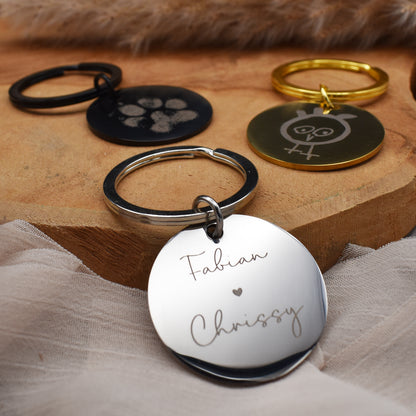 Schlüsselanhänger mit Gravur