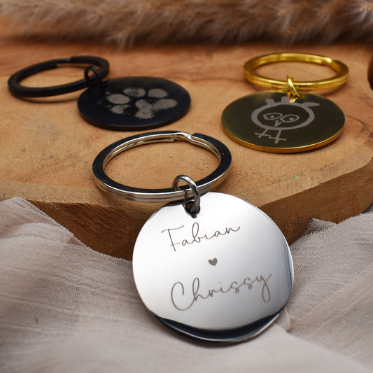 Schlüsselanhänger mit Gravur