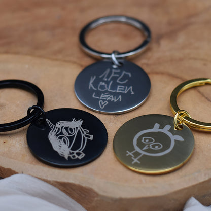 Schlüsselanhänger mit Gravur