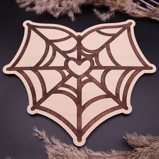 SpiderWeb Holzbild