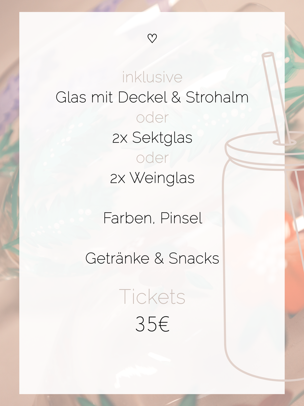 KreativWorkshop Glas bemalen 04.09.26